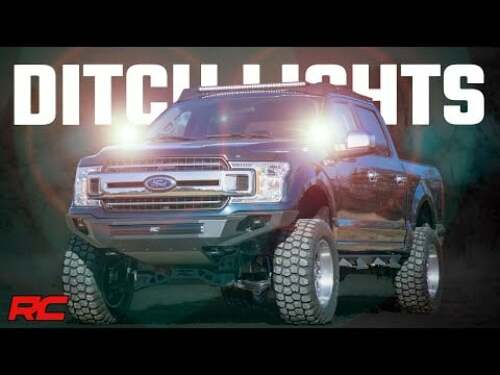 LED Ditch Mount 2" Pair Spot Ford F150 15-23/F-150 & Lightning 82028