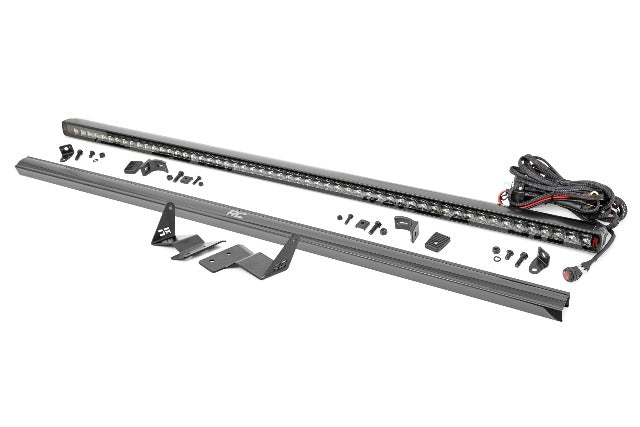 Rough Country LED Light Ditch Mount 2" Black Pr White DRL For Toyota Tundra 2022 -1