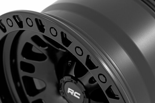 82 Series Wheel One-Piece Semi Gloss Black 15x8 5x4.5 -19mm
