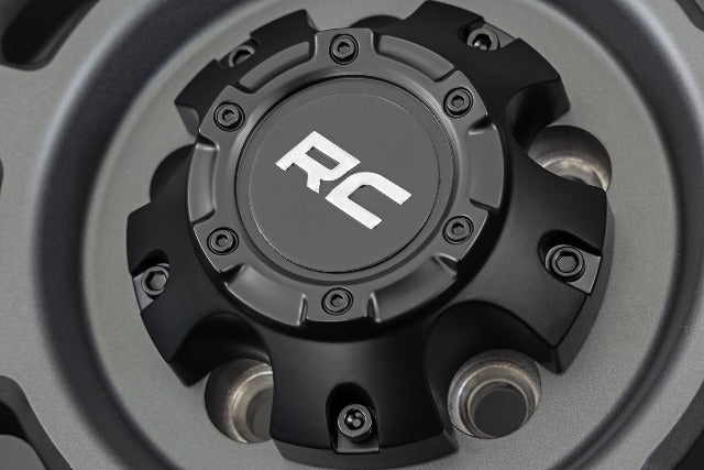 Rough Country 85 Series Simulated Beadlock Gunmetal Gray/Black 17x9 6x135 -12mm -6