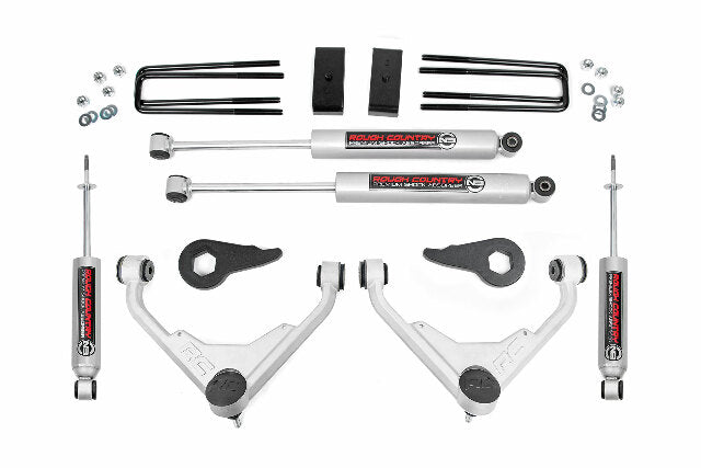 Rough Country Chevy GMC 2500HD 3" Susp Lift Kit 01-10 4wd FF or FK Codes 859830