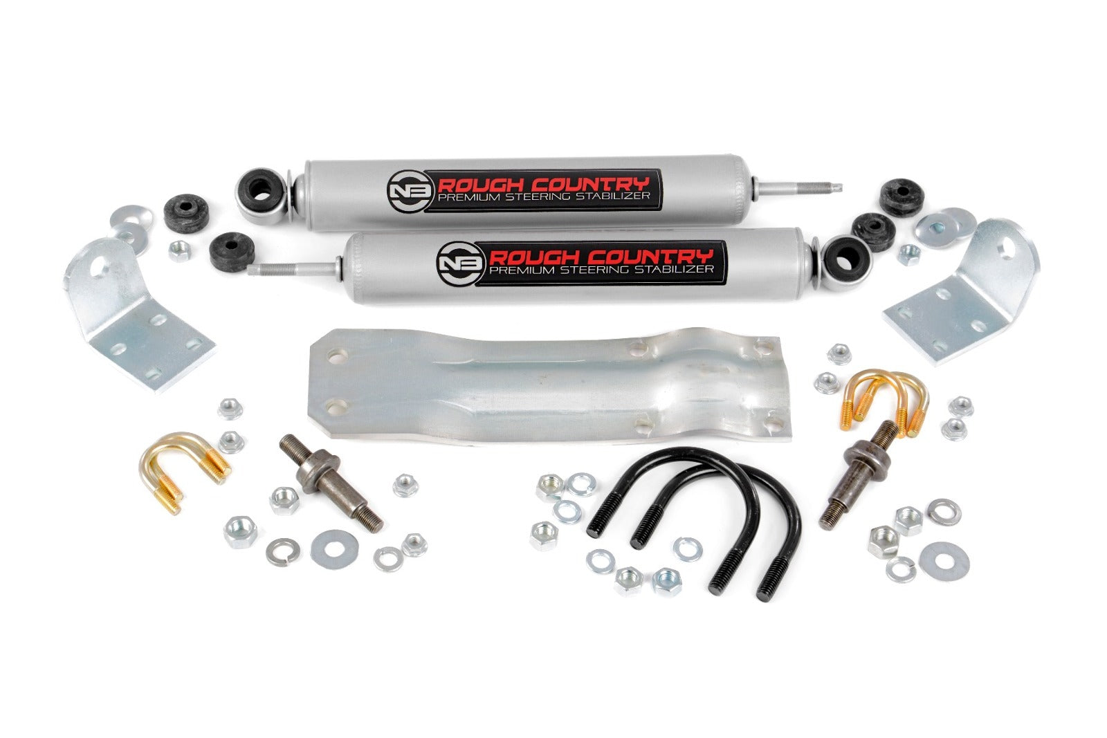 Rough Country Dodge Dual Steering Stabilizer 94-99 Ram 1500 4WD 8732130