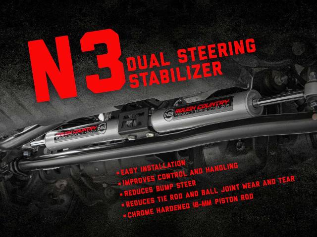 Dodge Dual Steering Stabilizer 94-99 Ram 1500 4WD 8732130