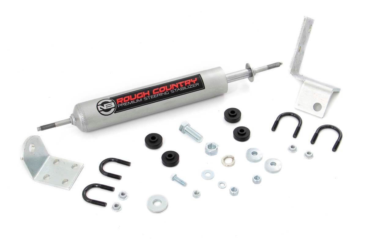 Rough Country GM N3 Steering Stabilizer 88-06 GM 1500 88-00 GM 2500 No Lift 4x4 8732630