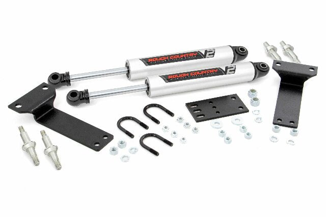 V2 Dual Steering Stabilizer Ford F250 F350 Super Duty 99-04 8749070