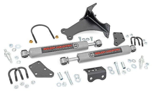 Ford F250 F350 Super Duty Dual Steering Stabilizer 05-24 4WD