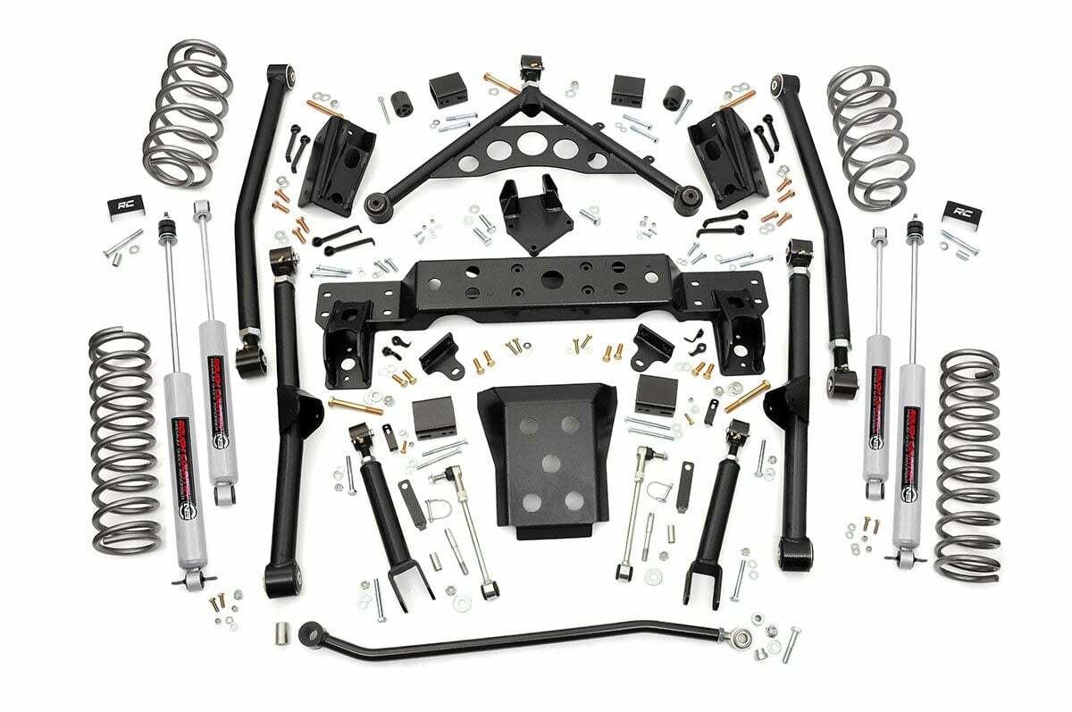 Rough Country 4" Long Arm Suspension Lift Kit for Grand Cherokee WJ 99-04 -1