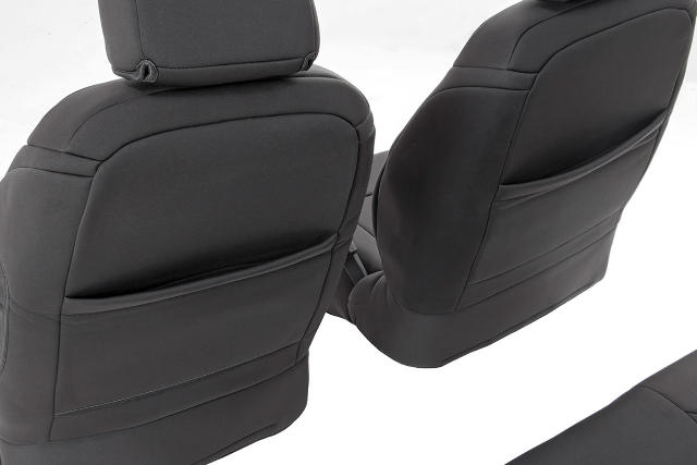 Neoprene Front Seat Cover Black 13-18 Wrangler JK Unlimited 91004F