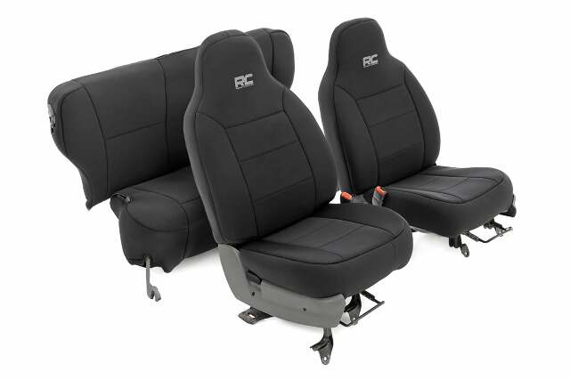 Seat Covers Non Detach Headrest FR & Rr Jeep Cherokee XJ 84-96 -1