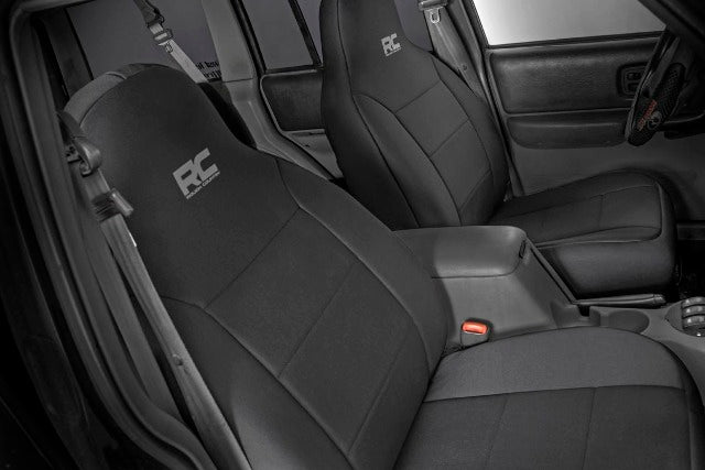 Neo Seat Cover Set Black 97-01 XJ w/Non-Detachable Headrest 91022
