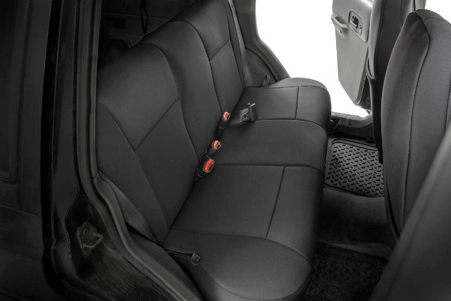 Neo Seat Cover Set Black 97-01 XJ w/Non-Detachable Headrest 91022