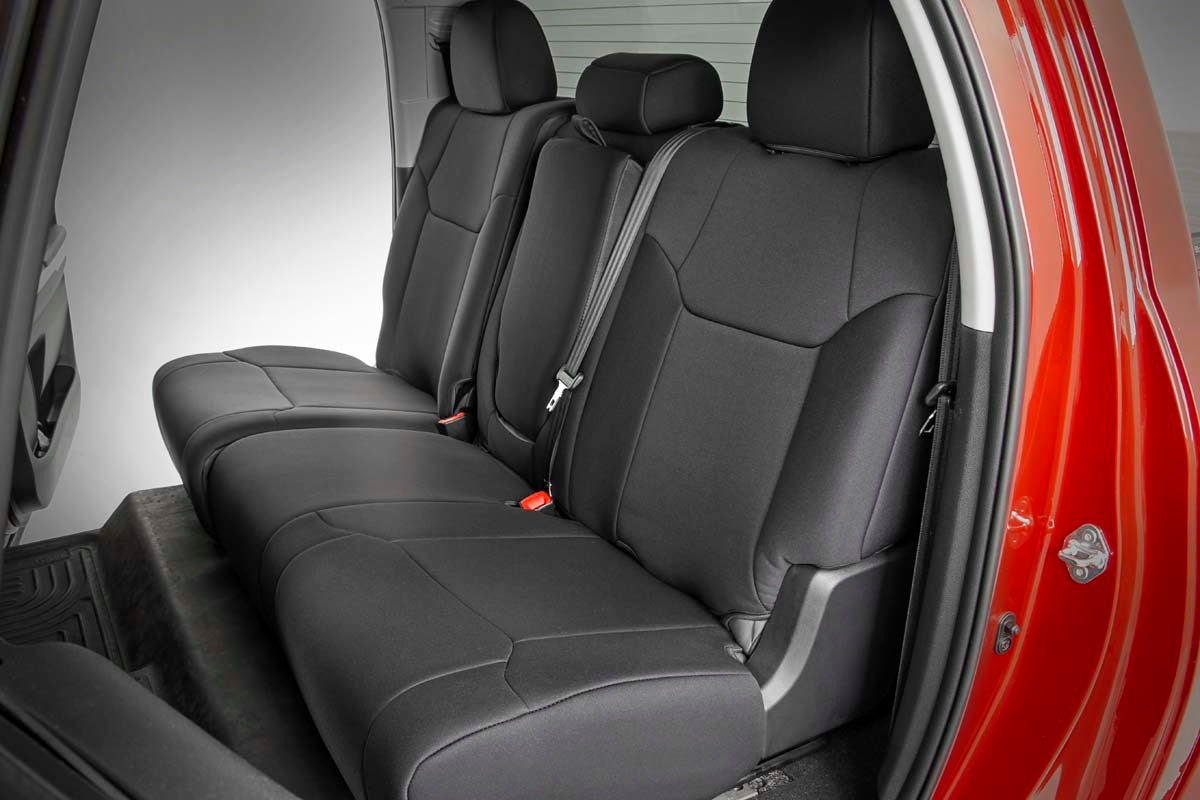 Toyota Neoprene Front/Rear Seat Covers 14-21 Tundra Crew Cab 91027A