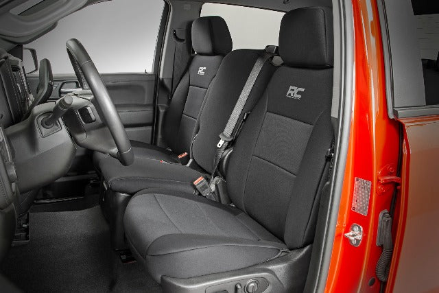 Seat Covers W/O Storage OR Cupholders Chevy Silverado 1500 19-22 -3