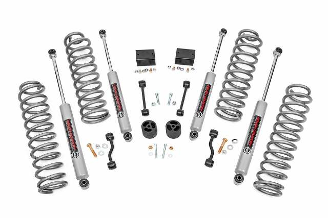 Rough Country 2.5" Susp Lift Kit w/Springs Shocks for Wrangler JL 2-Dr 18-25