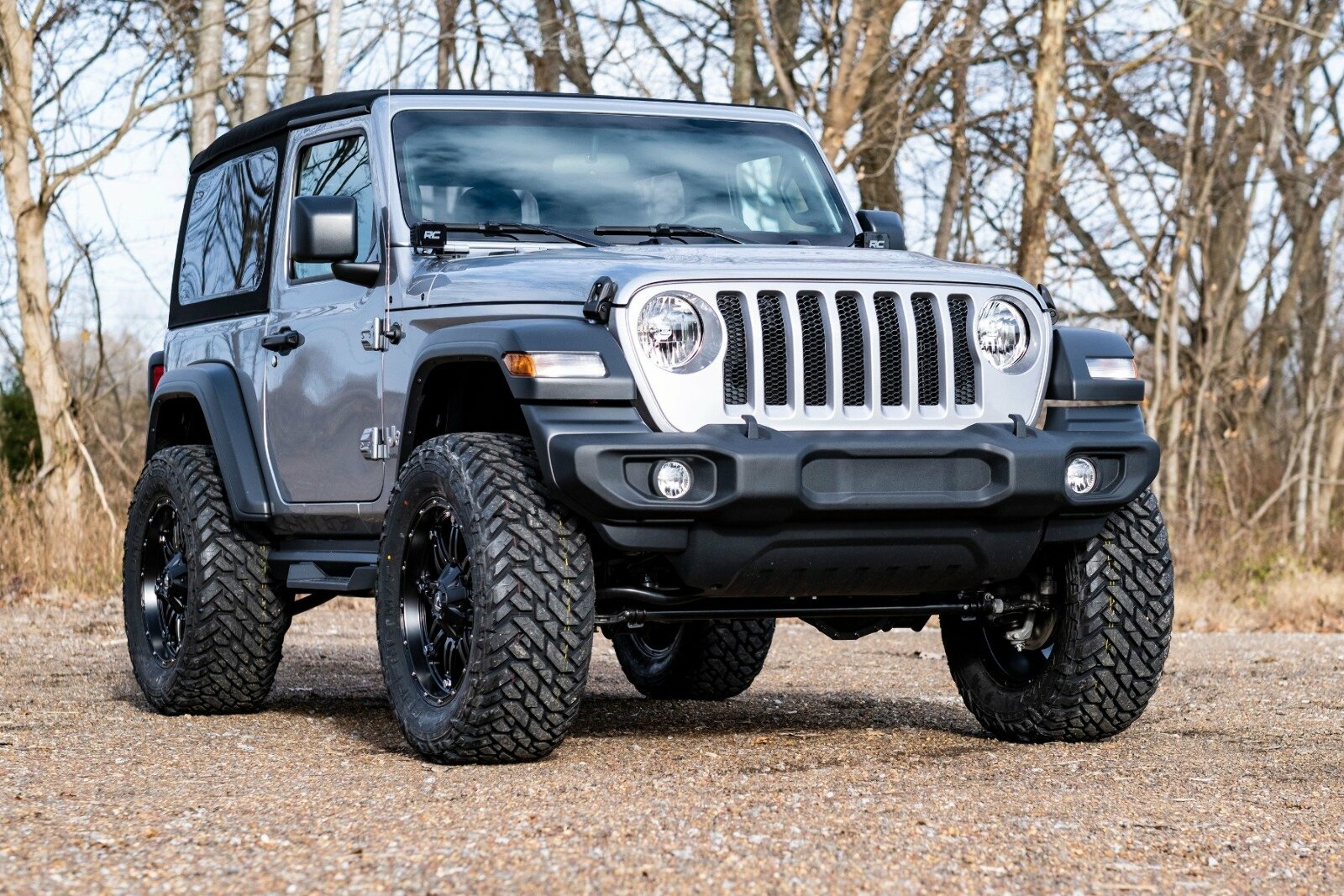 Rough Country 3.5" Lift Kit Adj LCA FR D/S for Jeep Wrangler JL Rubicon 2024 -3