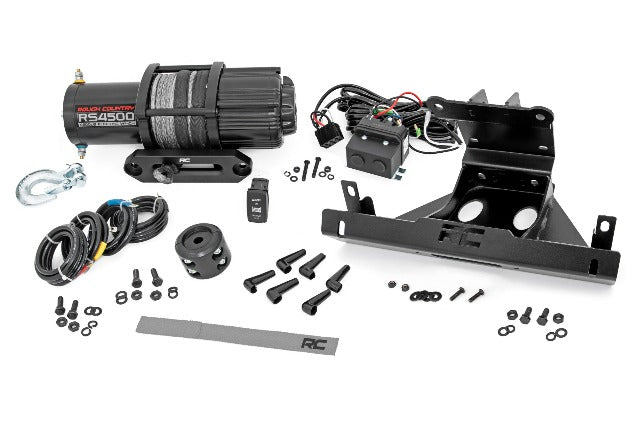 Rough Country Winch & Mount RS4500S for Can-Am Maverick X3 4WD 2017-2025 92068