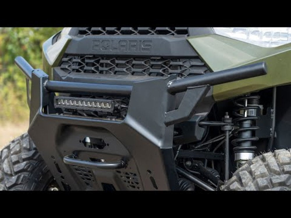 Rough Country Polaris 12" LED Bumper Kit Black Series White DRL 19-20 Ranger 93027