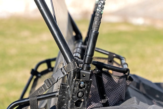 LED Whip Light Bed Mount Kit w/Whip Polaris 12-20 RZR 170 EFI -5