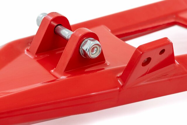 Red Aluminum Control Arms 2" Forward Offset Polaris Ranger 21-24 -3
