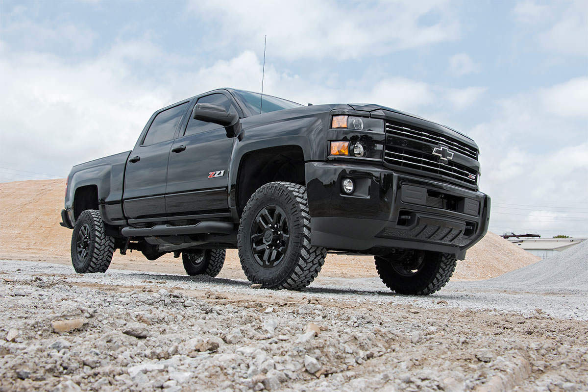 Rough Country 3.5in GM Suspension Lift Kit w/Vertex Shocks 11-19 2500/3500HD -6