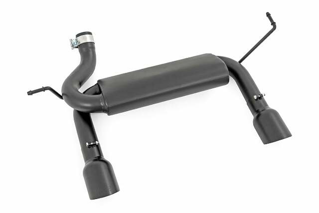 Dual Outlet Performance Exhaust-Black Jeep 07-18 Wrangler JK