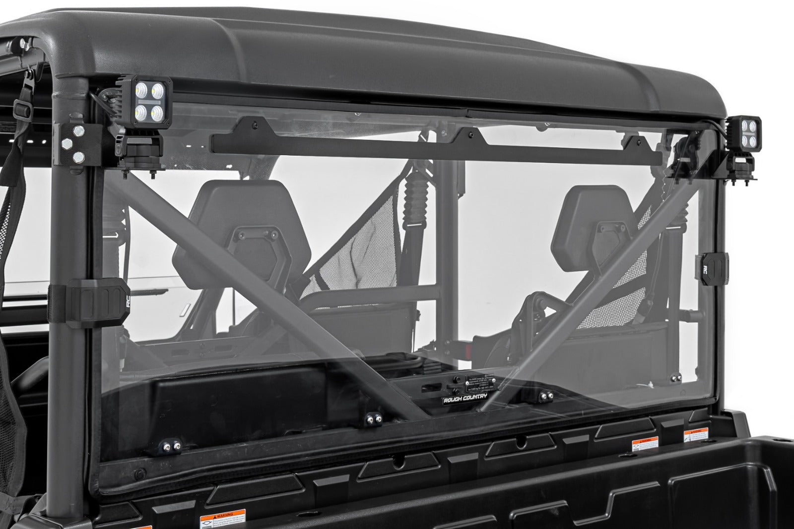 Rough Country LED Lights Rear Mount 2" Black Pair Amber DRL CFMOTO UFORCE 1000