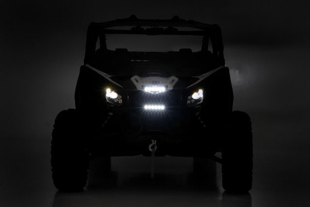Can-Am Dual 6-inch Slimline LED Grille Kit (17-20 Maverick X3) -6