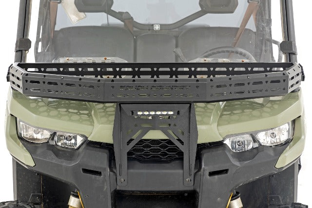 Front Cargo Rack Black LED 6" Light Can-Am Defender 97074