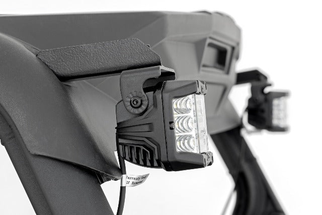 LED Light Rear Mount 2" Black Pair Flood Can-Am Maverick Sport -3