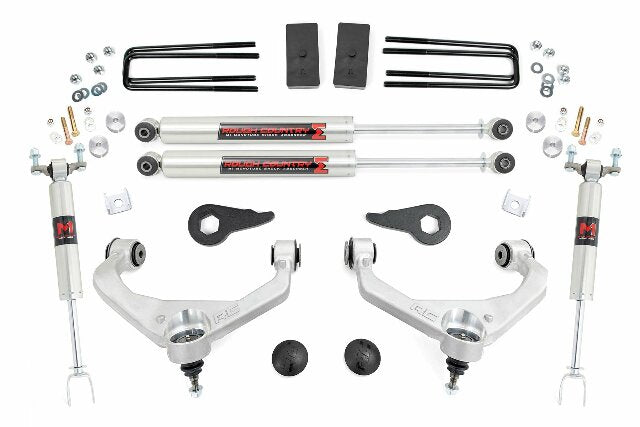 Rough Country 3.5" Lift Kit M1 w/ Overloads Chevy/GMC 2500/3500HD 11-19 97540