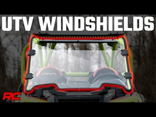 Vented Full Windshield Scratch Resistant Yamaha Rhino 04-12 -2
