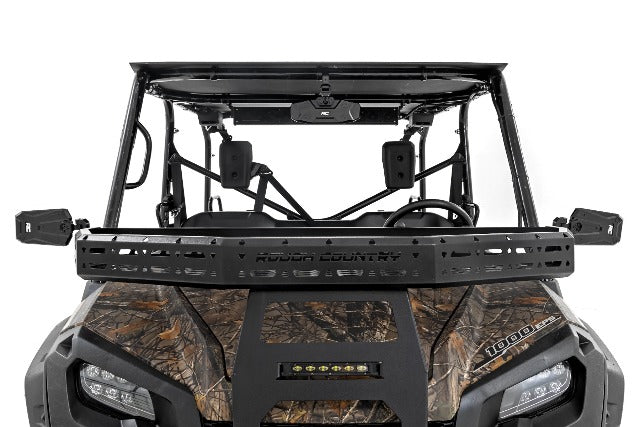 UTV Aluminum Side View Mirrors Horizontal - -9