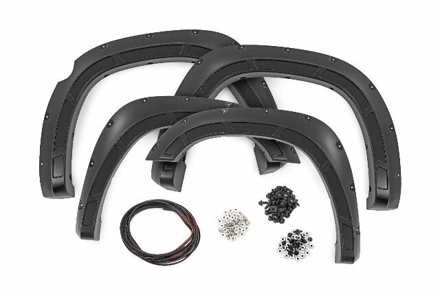 Rough Country Fender Flares Defender PW7 Bright White for Ram 1500 25-26 A-D319205-PW7