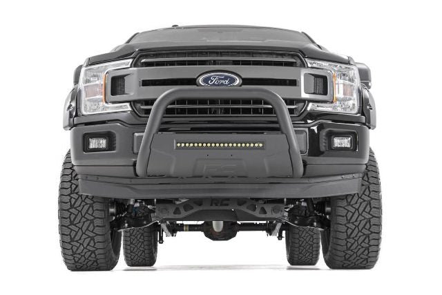 Ford 04-21 F-150 Bull Bar w/LED Light Bar Black -5
