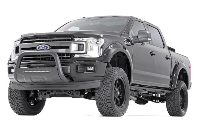 Ford 04-21 F-150 Bull Bar w/LED Light Bar Black -6