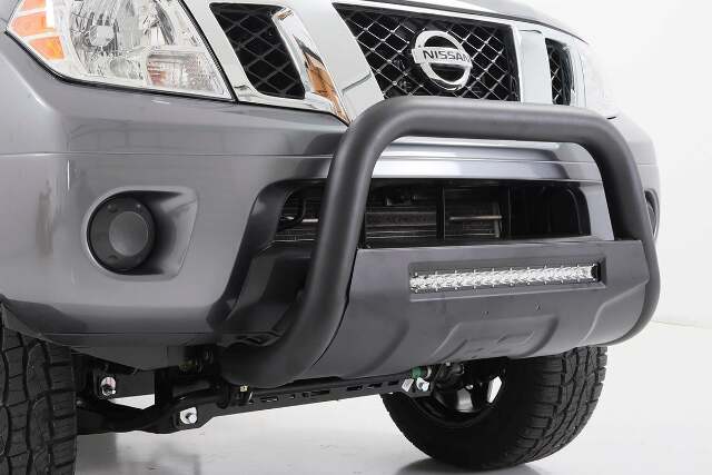 Nissan 05-19 Frontier Bull Bar w/LED Light Bar Black -1