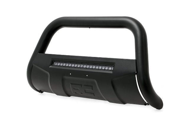 Nissan 05-19 Frontier Bull Bar w/LED Light Bar Black -4