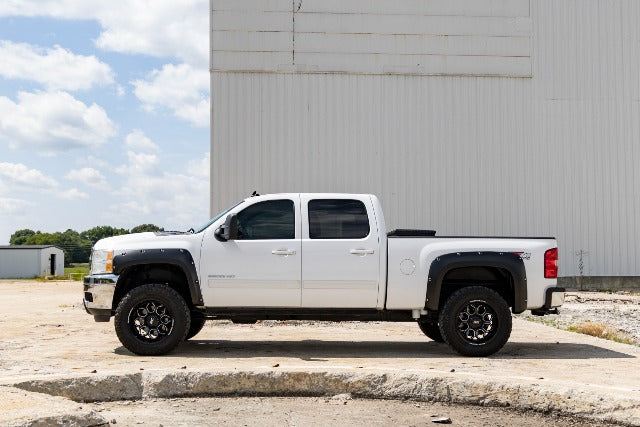 Rough Country Pocket Fender Flares 6'7" & 8' Bed 46 Stealth Gray Silverado 1500/2500HD 07-14 F-C10714B-46