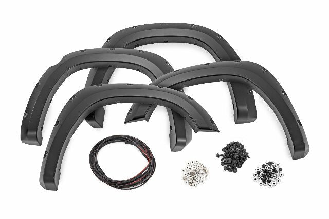 Rough Country Pocket Fender Flares PAR Maximum Steel for Ram 1500 19-26 F-D10914A-PAR