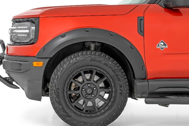 Pocket Fender Flares Gloss Black Ford Bronco Sport 4WD 2021-23 -4