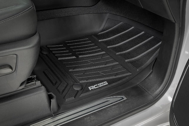 Rough Country Flex-Fit Floor Mats Bucket Crew Chevy/GMC 1500/2500HD/3500HD 19-25 FF-21612
