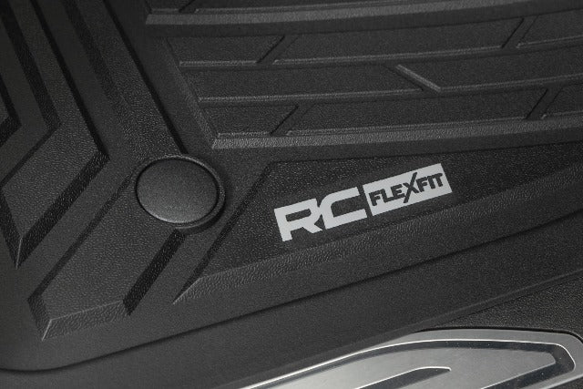 Rough Country Flex-Fit Floor Mats Bucket Crew Chevy/GMC 1500/2500HD/3500HD 19-25 FF-21612