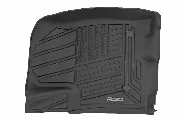 Rough Country Flex-Fit Floor Mats Bucket Crew Chevy/GMC 1500/2500HD/3500HD 19-25 FF-21612