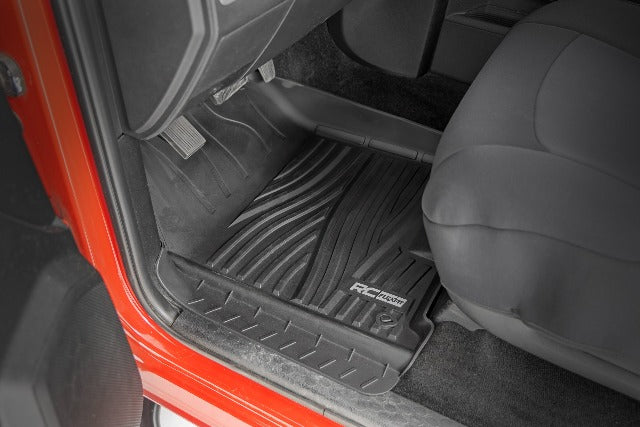 Rough Country Flex-Fit Floor Mats FR Crew Cab for Ram 1500 09-18 & Classic