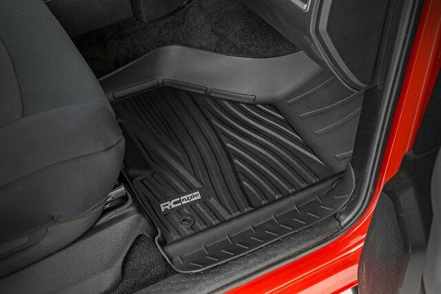 Rough Country Flex-Fit Floor Mats FR Crew Cab for Ram 1500 09-18 & Classic
