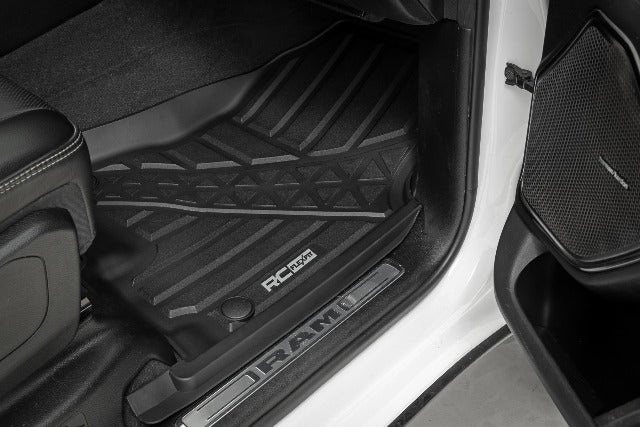 Rough Country Flex-Fit Floor Mats FR & RR Crew for Ram 1500/TRX 21-25 -3