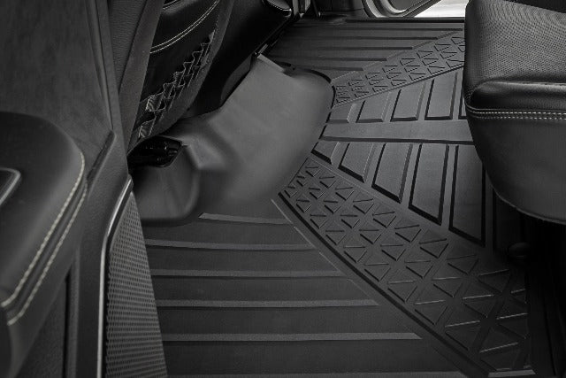 Rough Country Flex-Fit Floor Mats FR & RR Crew for Ram 1500/TRX 21-25 FF-31422