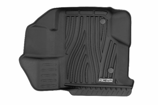 Rough Country Flex-Fit Floor Mats FR & RR for Ford F150/Lightning/Raptor 17-25 FF-51512