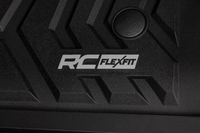 Rough Country Flex-Fit Floor Mats Front for Ford F250/F350 Super Duty 17-25 FF-5171