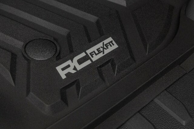 Rough Country Flex-Fit Floor Mats Front for Ford F250/F350 Super Duty 17-25 FF-5171
